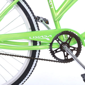 Lixada 26" Green Carbon Beach Cruiser