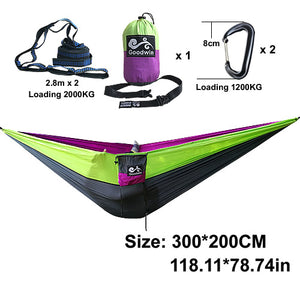 Goodwin Two-Person Portable Nylon Hammock with bag (6 designs)