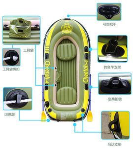 Wnnideo Cheetah-2 Inflatable Boat Set (with french oars and mini air pump)